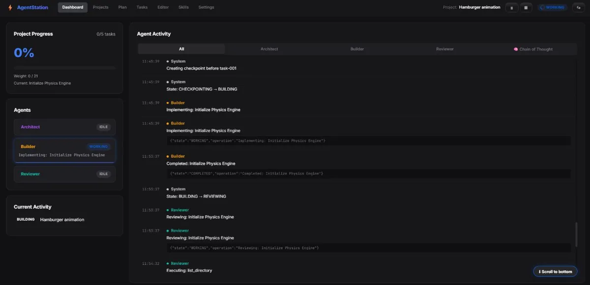 AI agent development, project image